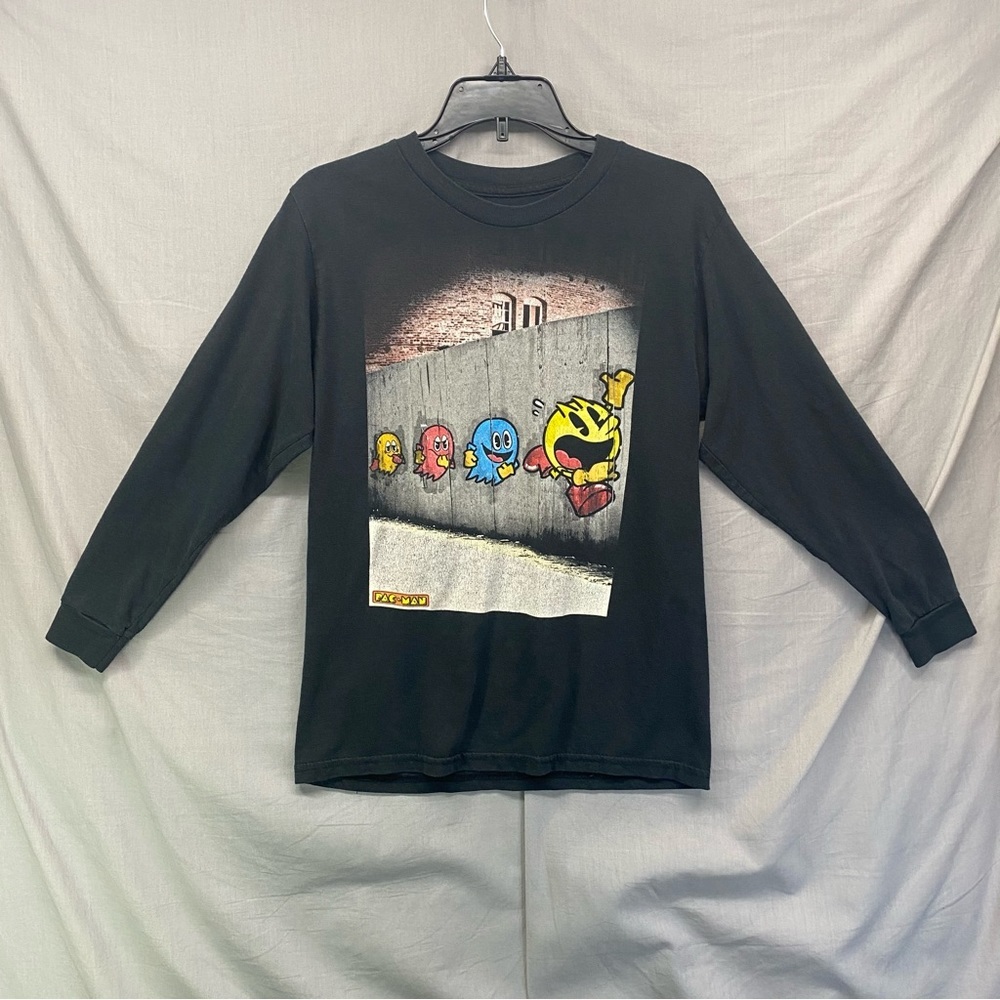 PAC - Man Faded Long Sleeve Shirt Black Kids Size | M‎